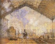 Claude Monet Railway station Spain oil painting artist